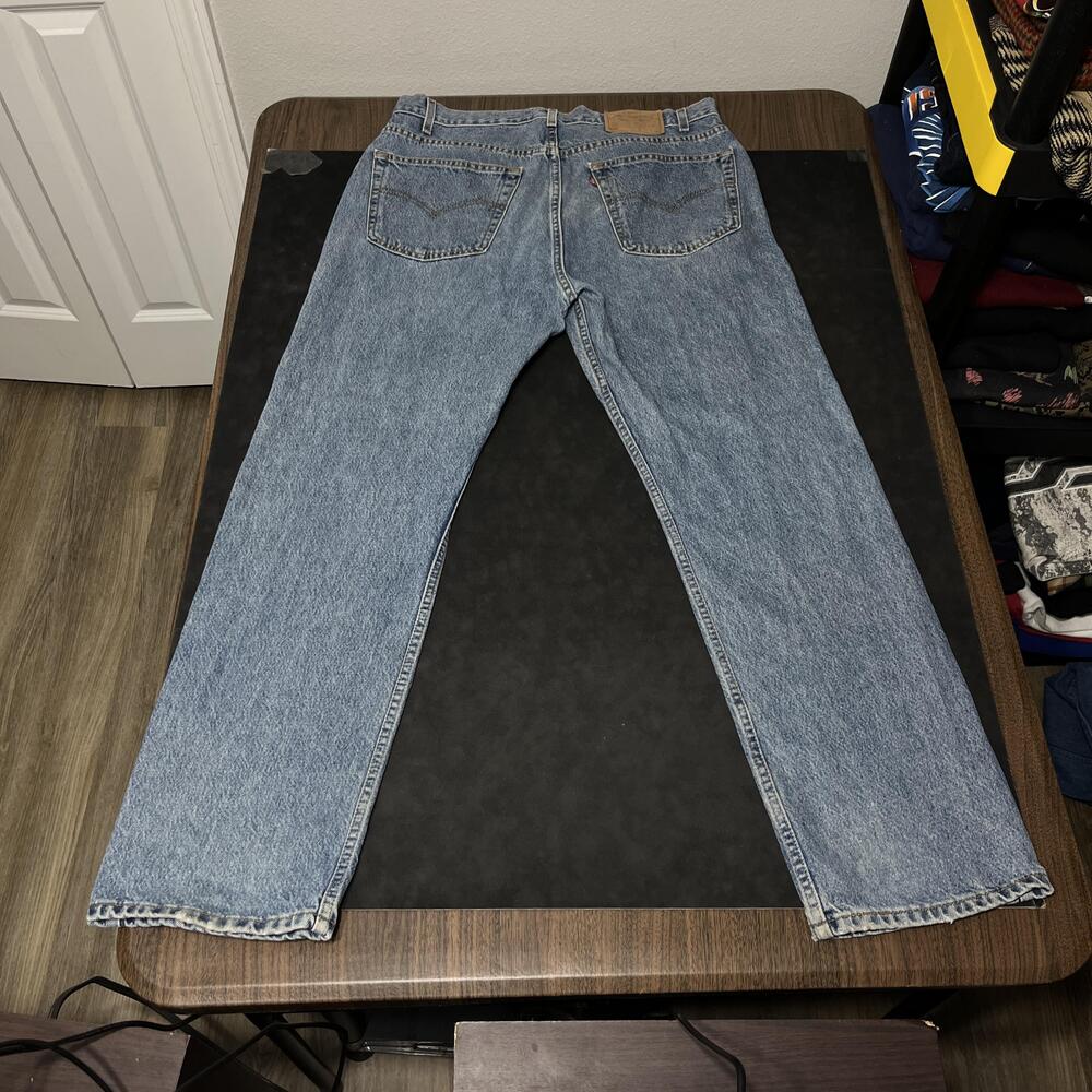 Levis 505 Jeans Vintage 38x31 Denim Galatic Straight Speckle Classic 501 Zip Fly